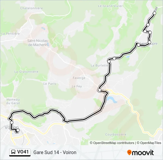VO41 Bus Line Map