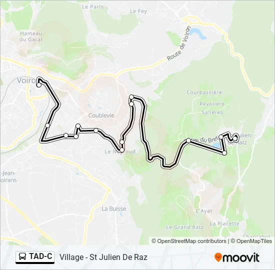 TAD-C Bus Line Map