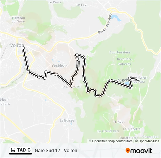 TAD-C Bus Line Map