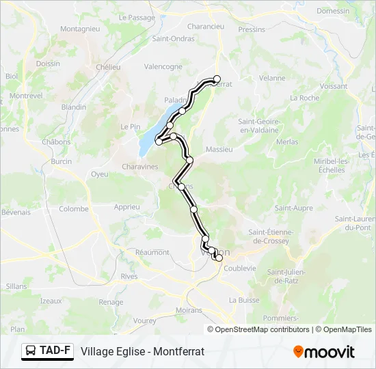 TAD-F Bus Line Map