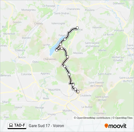 TAD-F Bus Line Map
