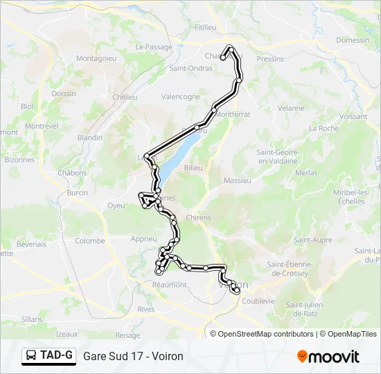 TAD-G Bus Line Map