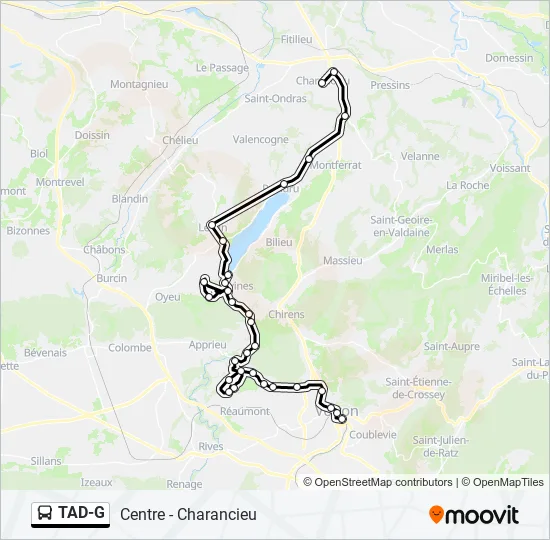 TAD-G Bus Line Map
