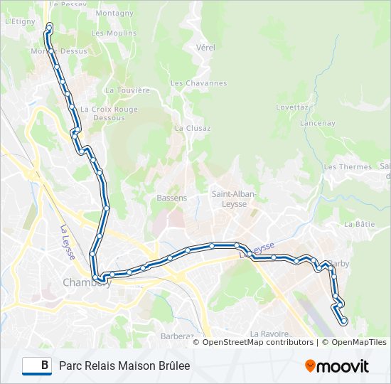 B bus Line Map