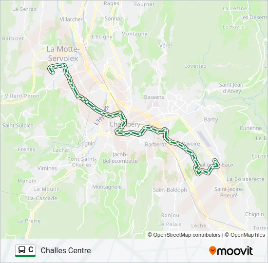C Bus Line Map