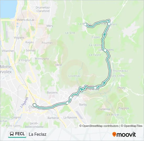 FECL Bus Line Map