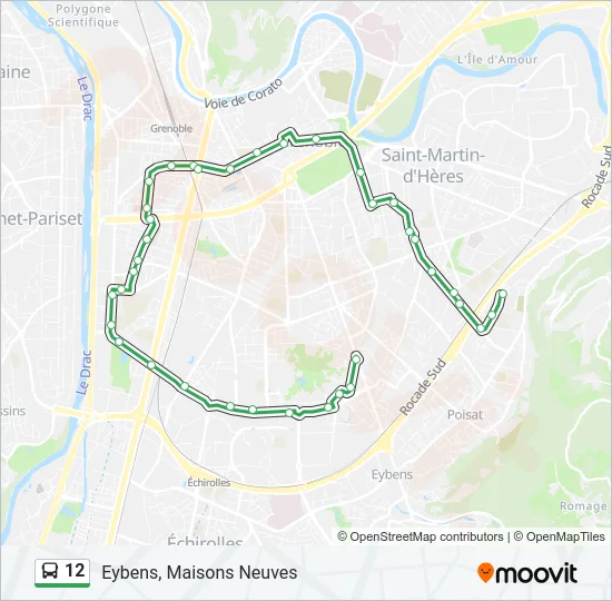 12 Bus Line Map