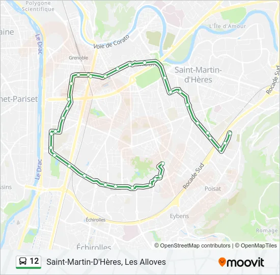 12 Bus Line Map
