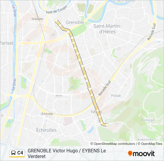 C4 Bus Line Map