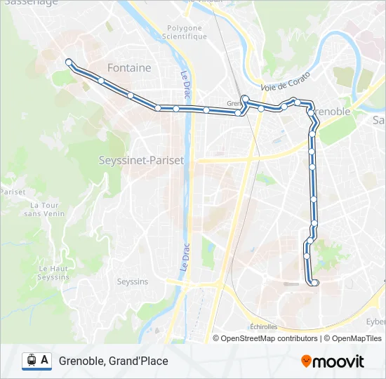A Light Rail Line Map