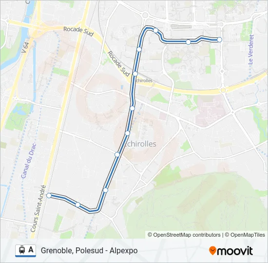 A Light Rail Line Map