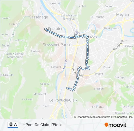 A Light Rail Line Map