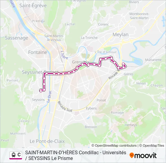 C Light Rail Line Map