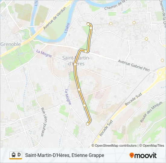 D Light Rail Line Map