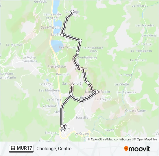 MUR17 Bus Line Map