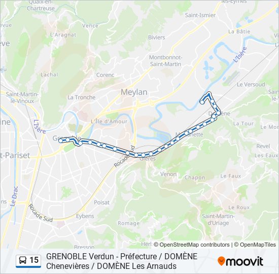 15 bus Line Map