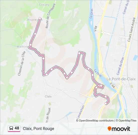 48 Bus Line Map