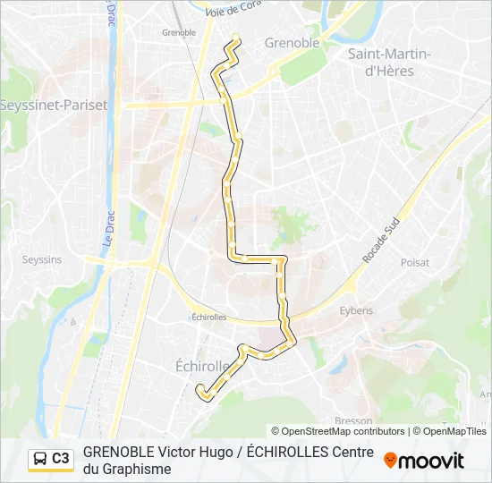 C3 Bus Line Map