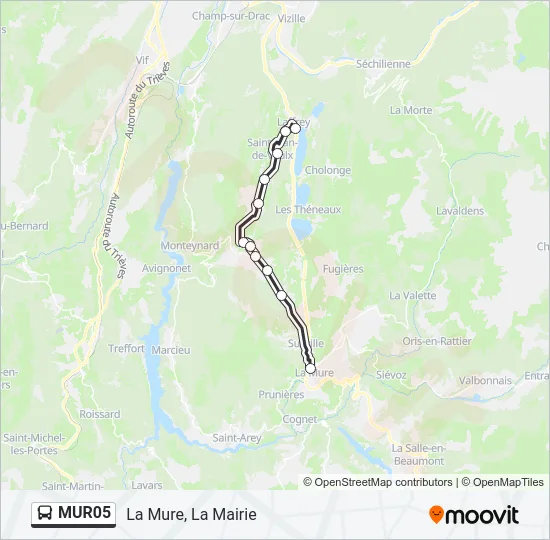 MUR05 Bus Line Map