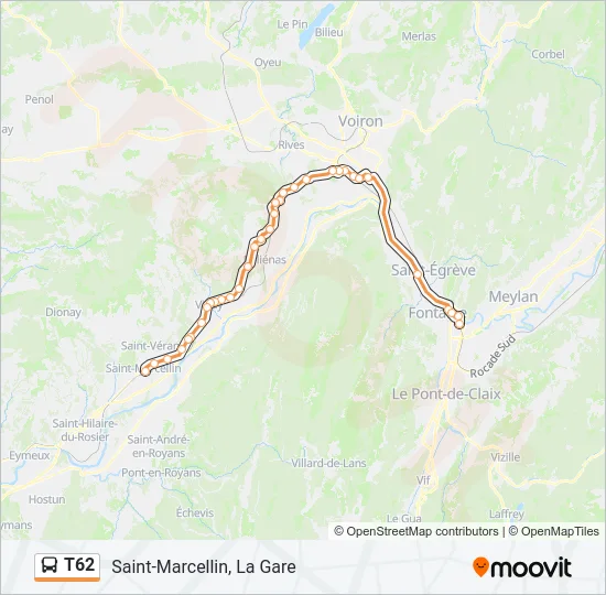 T62 Bus Line Map