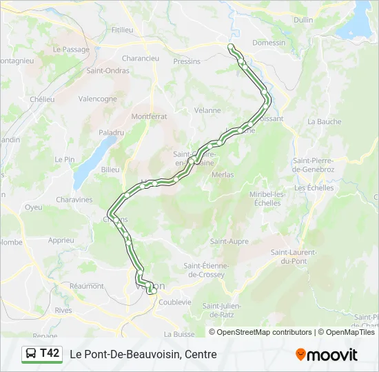 T42 Bus Line Map