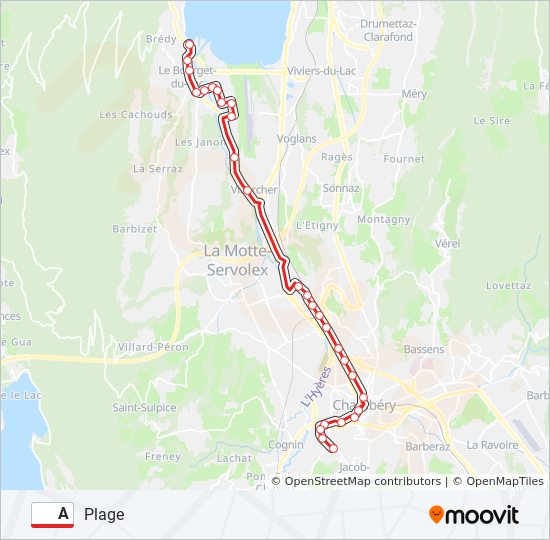 A bus Line Map