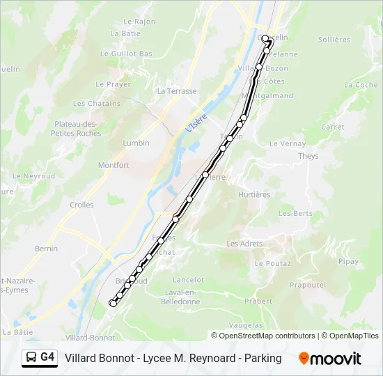G4 Bus Line Map