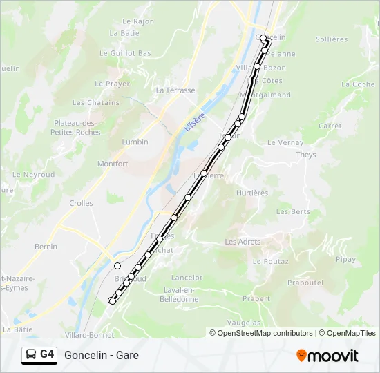 G4 Bus Line Map