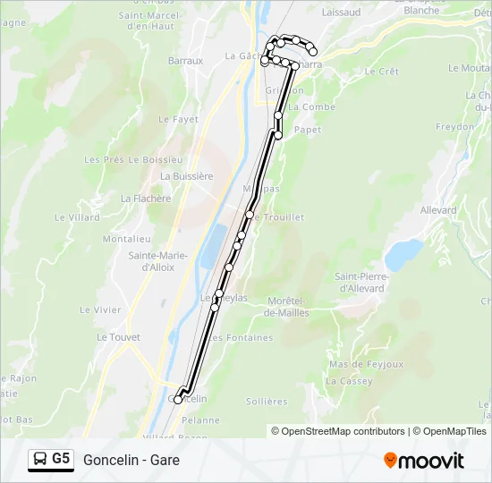 G5 Bus Line Map