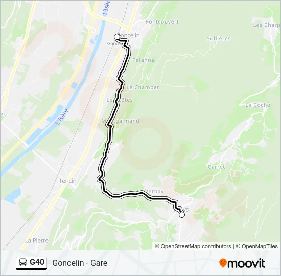 G40 Bus Line Map