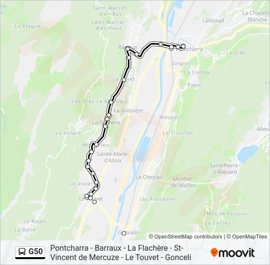 G50 Bus Line Map