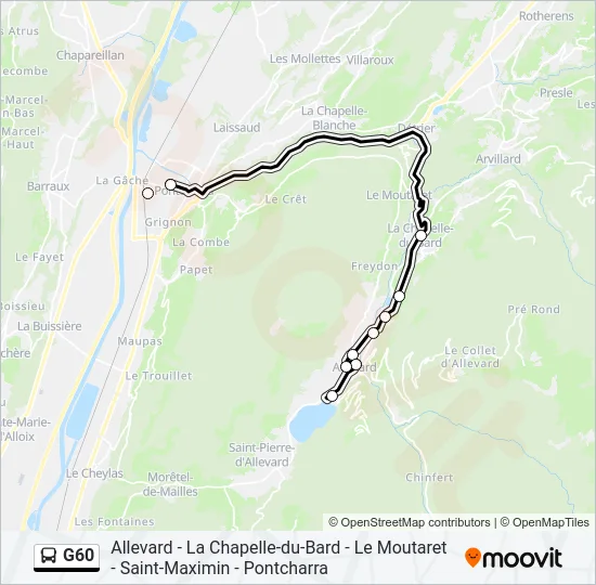 G60 Bus Line Map