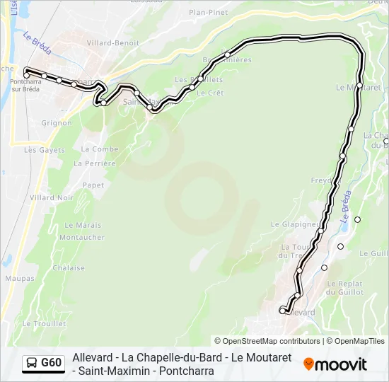 G60 Bus Line Map
