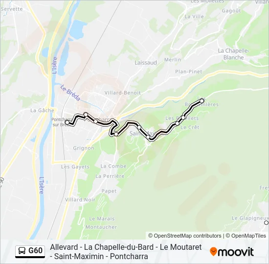 G60 Bus Line Map