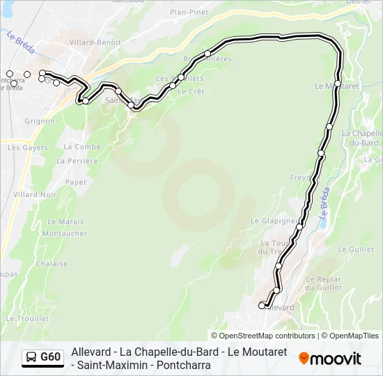 G60 Bus Line Map