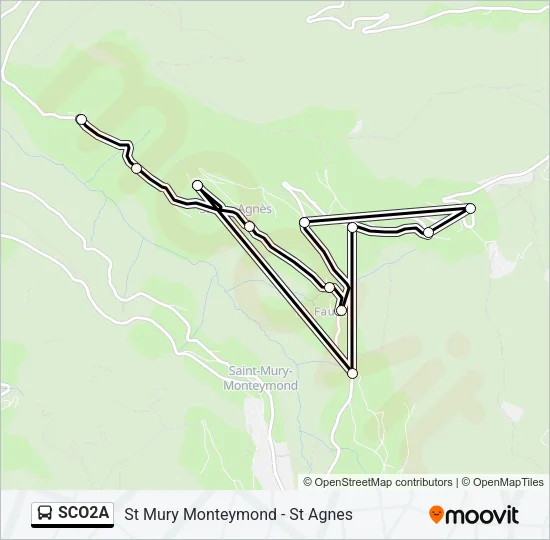 SCO2A Bus Line Map