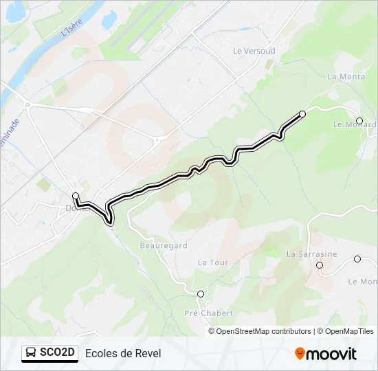 SCO2D Bus Line Map