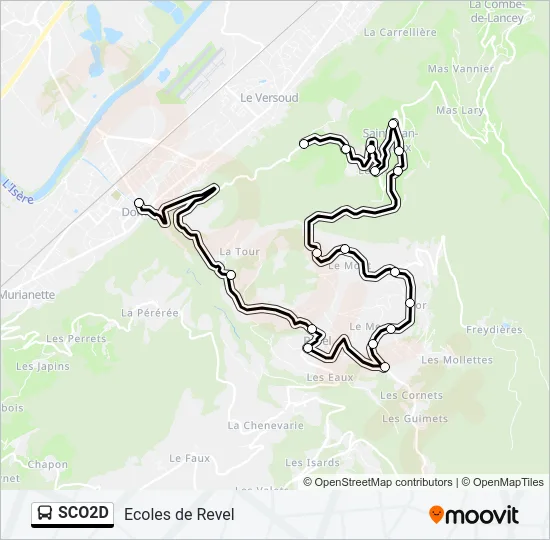 SCO2D Bus Line Map