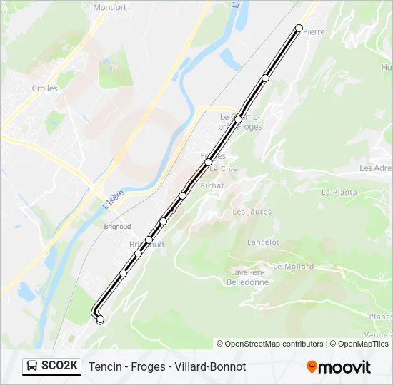 SCO2K Bus Line Map