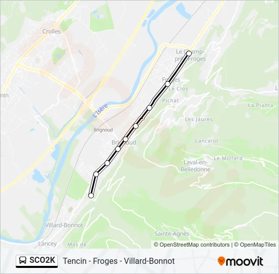 SCO2K Bus Line Map