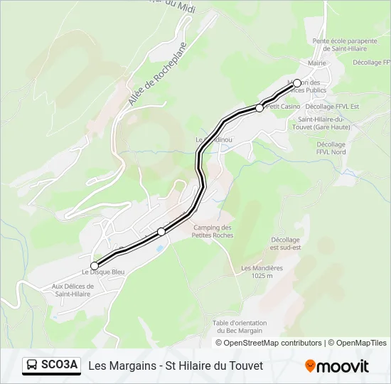 SCO3A Bus Line Map