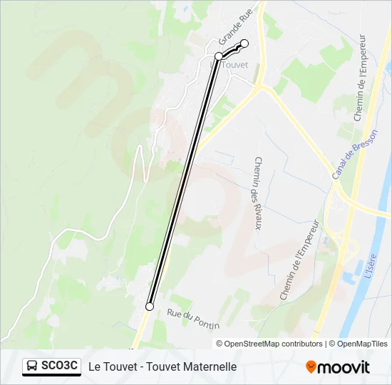 SCO3C Bus Line Map