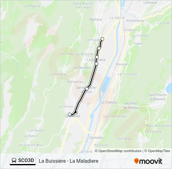 SCO3D Bus Line Map