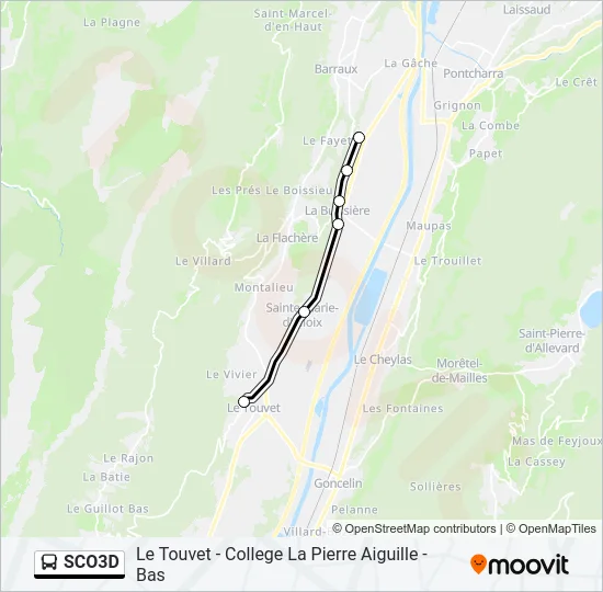 SCO3D Bus Line Map