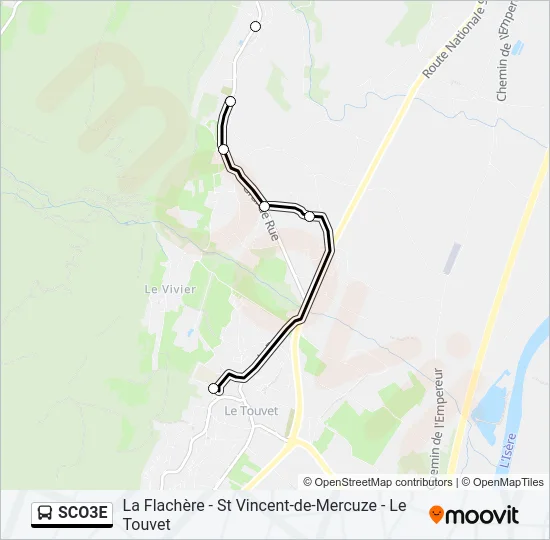 SCO3E Bus Line Map