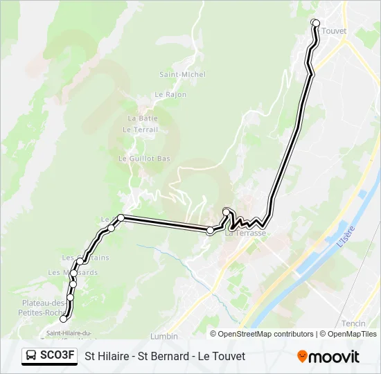 SCO3F Bus Line Map