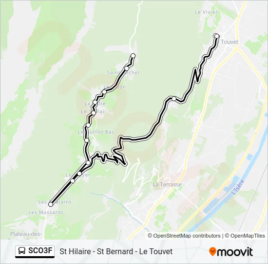SCO3F Bus Line Map