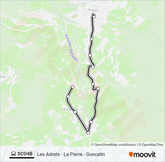 SCO4B Bus Line Map