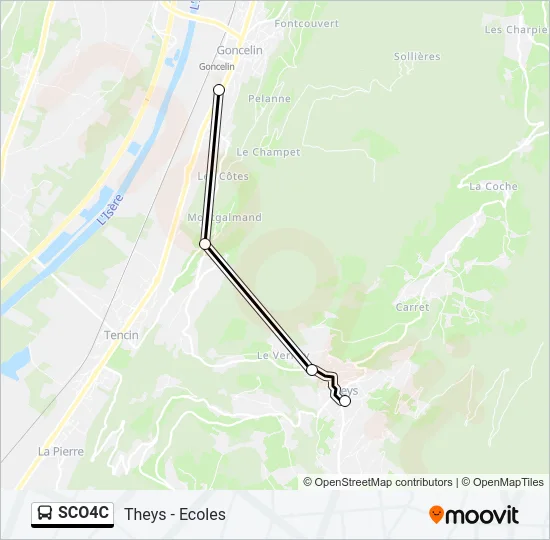 SCO4C Bus Line Map