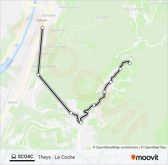 SCO4C Bus Line Map